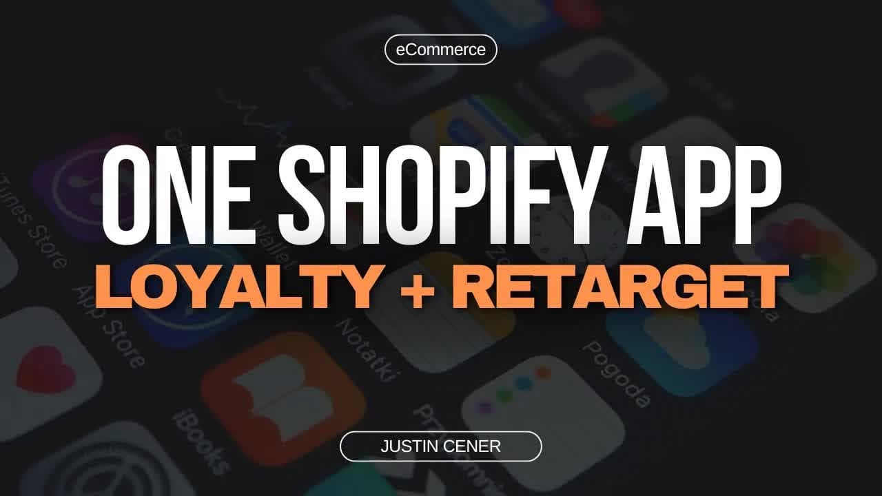 AI Loyalty + Retargeting Automation Setup Guide to Boost Shopify Revenue by 27% (One App Does It All) - Justin Cener thumbnail