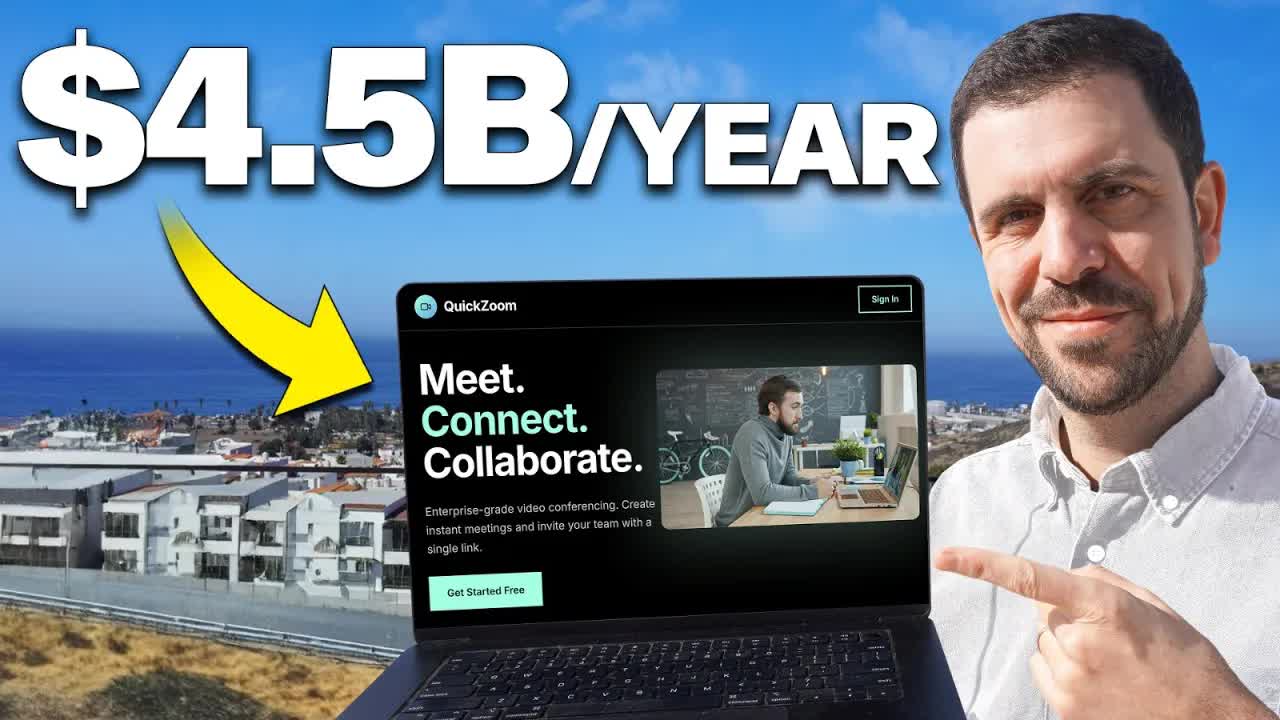 Sao chép ứng dụng trị giá 35 nghìn tỷ won trong 59 phút: Toàn bộ quá trình người không biết lập trình tạo Zoom clone bằng AI coding - Christian Peverelli - WeAreNoCode Hình thu nhỏ video