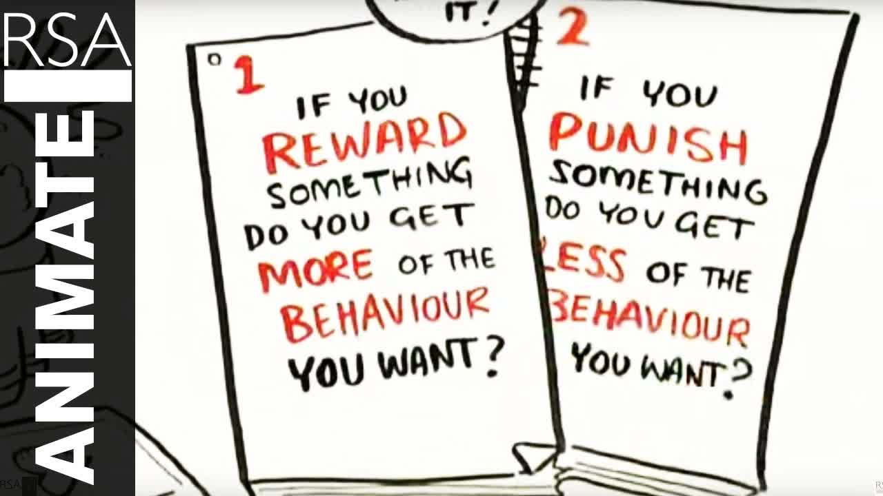 Tại sao cây gậy và củ cà rốt thất bại - Khoa học thực sự về động lực (Dan Pink) - The RSA Hình thu nhỏ video
